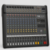 222 Mixer audio amplificat TUM PPM-1208, 2×650W, Bluetooth, USB, efecte DSP