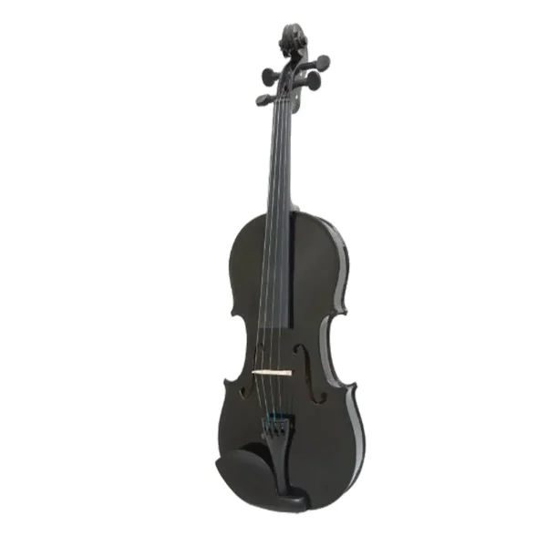 Vioara clasica din lemn Marime 4/4, Negru, toc inclus