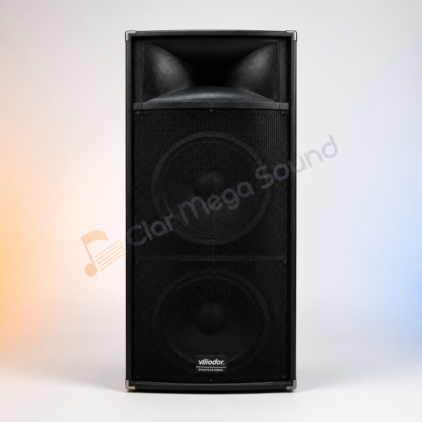 Set Boxe Active Profesionale Vlliodor DS-2025, 2 x 280W, 4 Difuzoare, 2 Microfoane Wireless, Bluetooth și Mixer