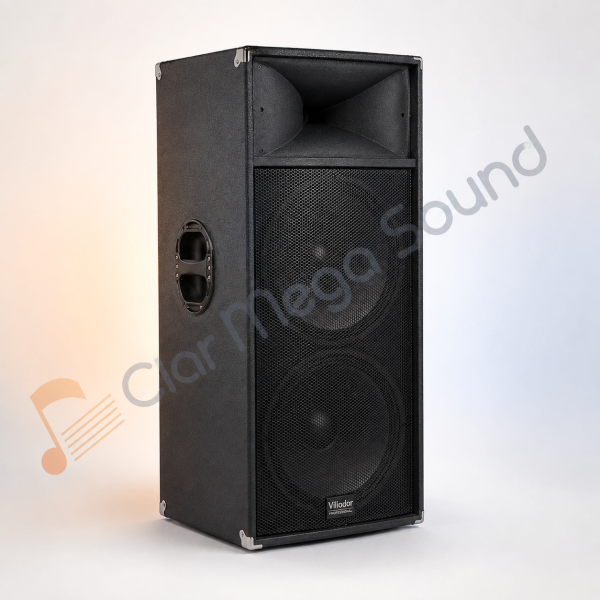 Set Boxe Active Profesionale Vlliodor DS-2025, 2 x 280W, 4 Difuzoare, 2 Microfoane Wireless, Bluetooth și Mixer