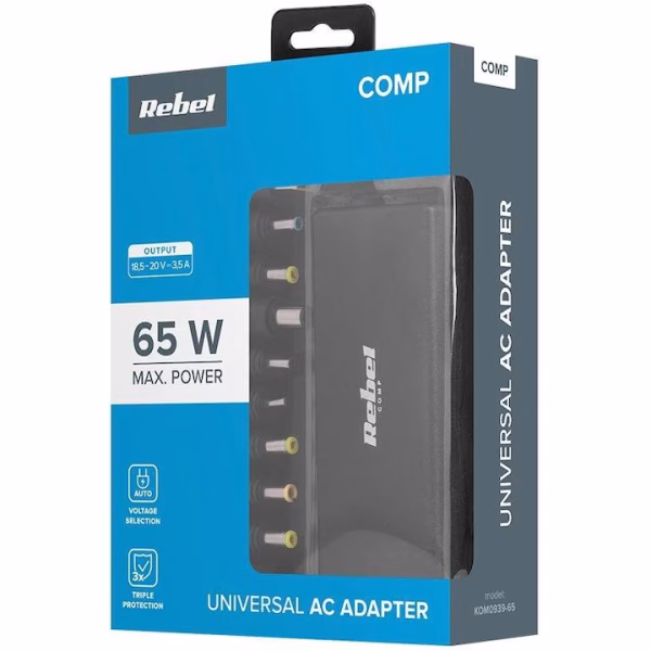 ALIMENTATOR LAPTOP AUTOMAT 65W 18-20V REBEL