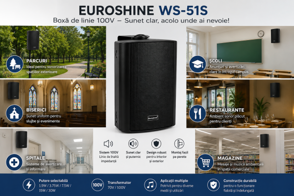 Boxa de linile 100V Euroshine WS-51S