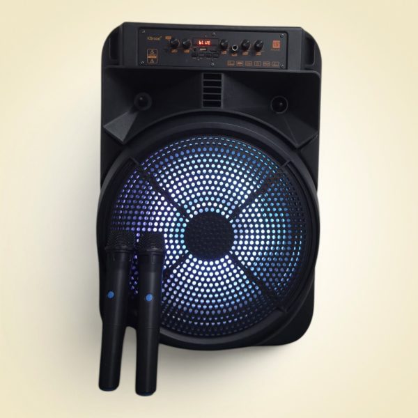 Boxă portabilă cu Difuzor de 15”, Bluetooth Si  2 Microfon KBroad KTS-2145