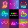 Bandă LED Neon RGB-Magic  5 Metri, Control Smart și Efecte Dinamice