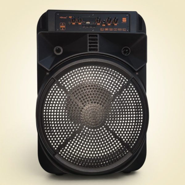 Boxă portabilă cu Difuzor de 15”, Bluetooth Si  2 Microfon KBroad KTS-2145