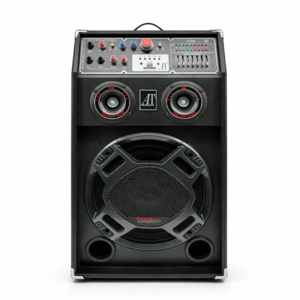 Set 2 Boxe  Active AT Performance AT-284, 1500W PMPO,12 Inch, Bluetooth, USB, AUX, Karaoke