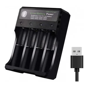 Incarcator 4 acumulatori litiu USB