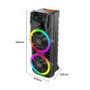 11b17d32-55ac-4606-8727-167b1a54b579 Boxă Portabilă AT Performance 12” x2, 6000mAh, Bluetooth, RGB , DSP, Microfon Wireless – Super Bass