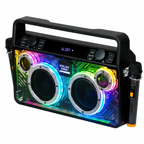 DECOLE　かぼちゃ箱（LED） Boxă Portabilă KOLAV D2661 X-BASS 40W Bluetooth 5.2 Boxa Portabilă