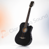 Chitară acustică Kabat 4/4 cu cutaway, 6 corzi, neagră