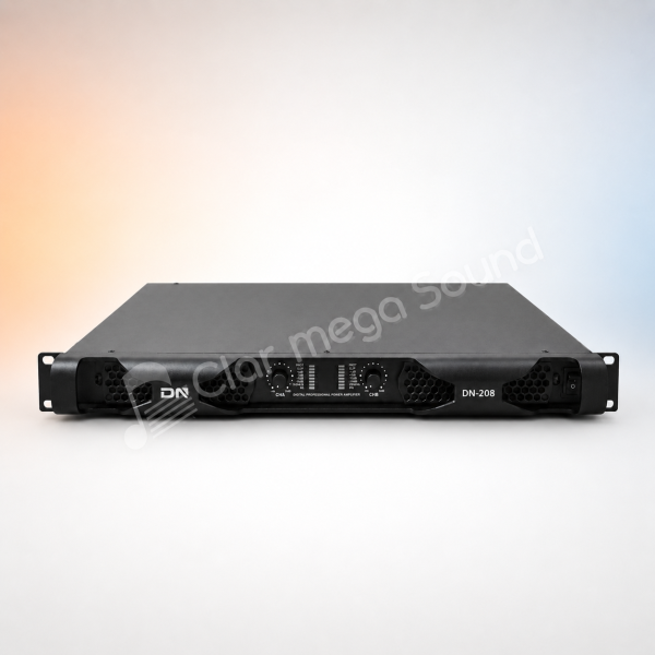 DN-208 CLR 2 Amplificator profesional DN‑208, 2 × 1200 W/4Ω, Clasa D, Bridge 3200 W