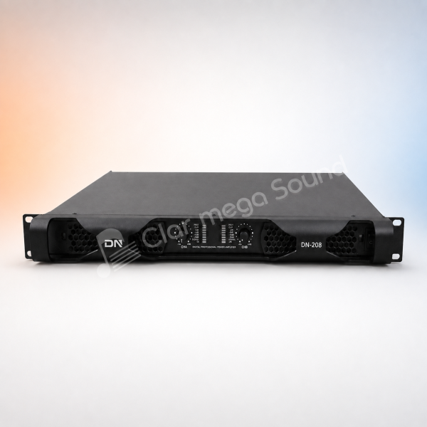 DN-208 CLR 4 Amplificator profesional DN‑208, 2 × 1200 W/4Ω, Clasa D, Bridge 3200 W