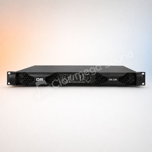DN-208 CLR 5 Amplificator profesional DN‑208, 2 × 1200 W/4Ω, Clasa D, Bridge 3200 W