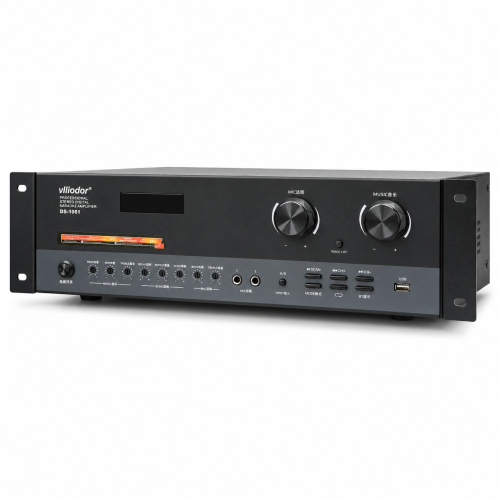 c43575e6-4e59-4c6c-8028-fa7da85b3f50 Amplificator Karaoke Vlliodor DS-1061, 2×125W, Bluetooth, USB, Intrare Optică și Coaxială