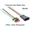 Conectori Auto 4 Fire Waterproof, HB-404