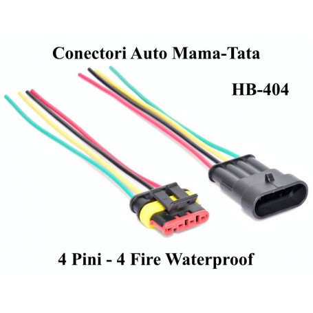 Conectori Auto 4 Fire Waterproof, HB-404